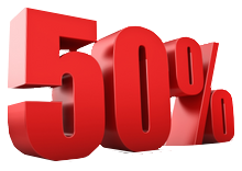 50% Rojo